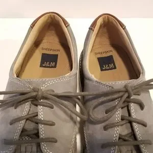 JOHNSTON & MURPHY McGuffey Woven Plain Toe Oxfords Mens Shoe Size 12 Gray Nubuck Johnston & Murphy | Shoes | Johnston Murphy Mcguffey Woven  main image 2